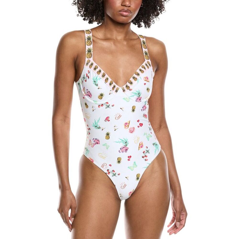 Amanda Uprichard Womens  Bora Bora One-Piece, White